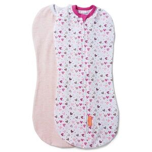 SwaddleMe Pink and White Heart Swaddle